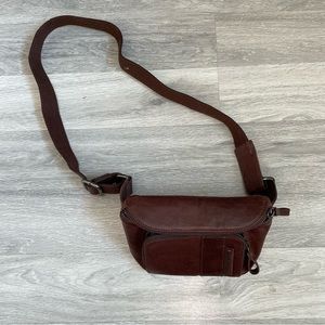Genuine leather crossbody bag